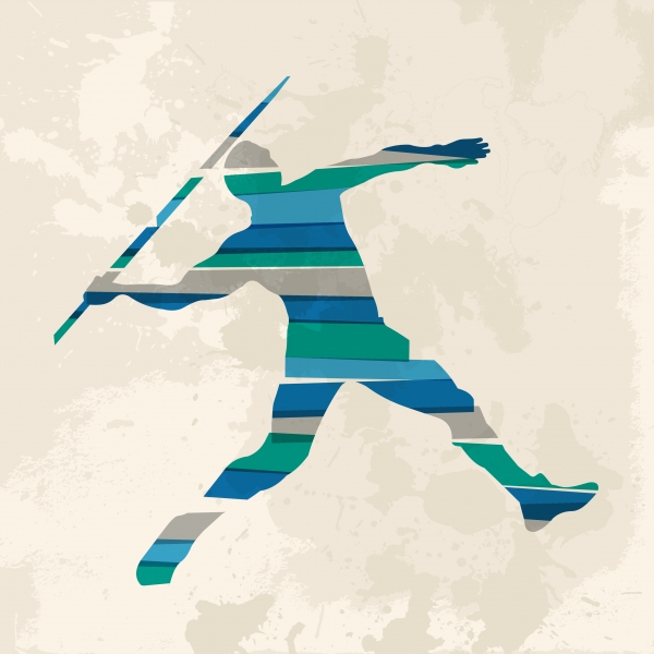 5372678-vintage-multicolor-javelin-thrower